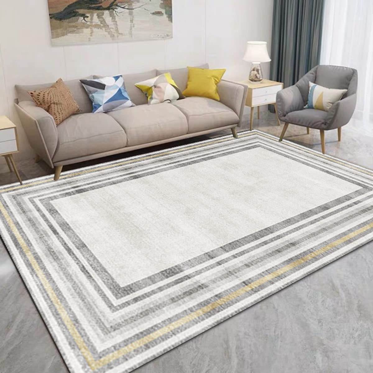 「Tuokus」カーペット イミテーションカシミア じゅうたん 洗える ラグ 絨毯 ラグマット 3畳4畳5畳6畳 防ダニ センターカーペット かわいい 抗菌 消臭 シャギーラグ 滑り止め付き ふわふわ サラサラ 長方形 夏秋冬