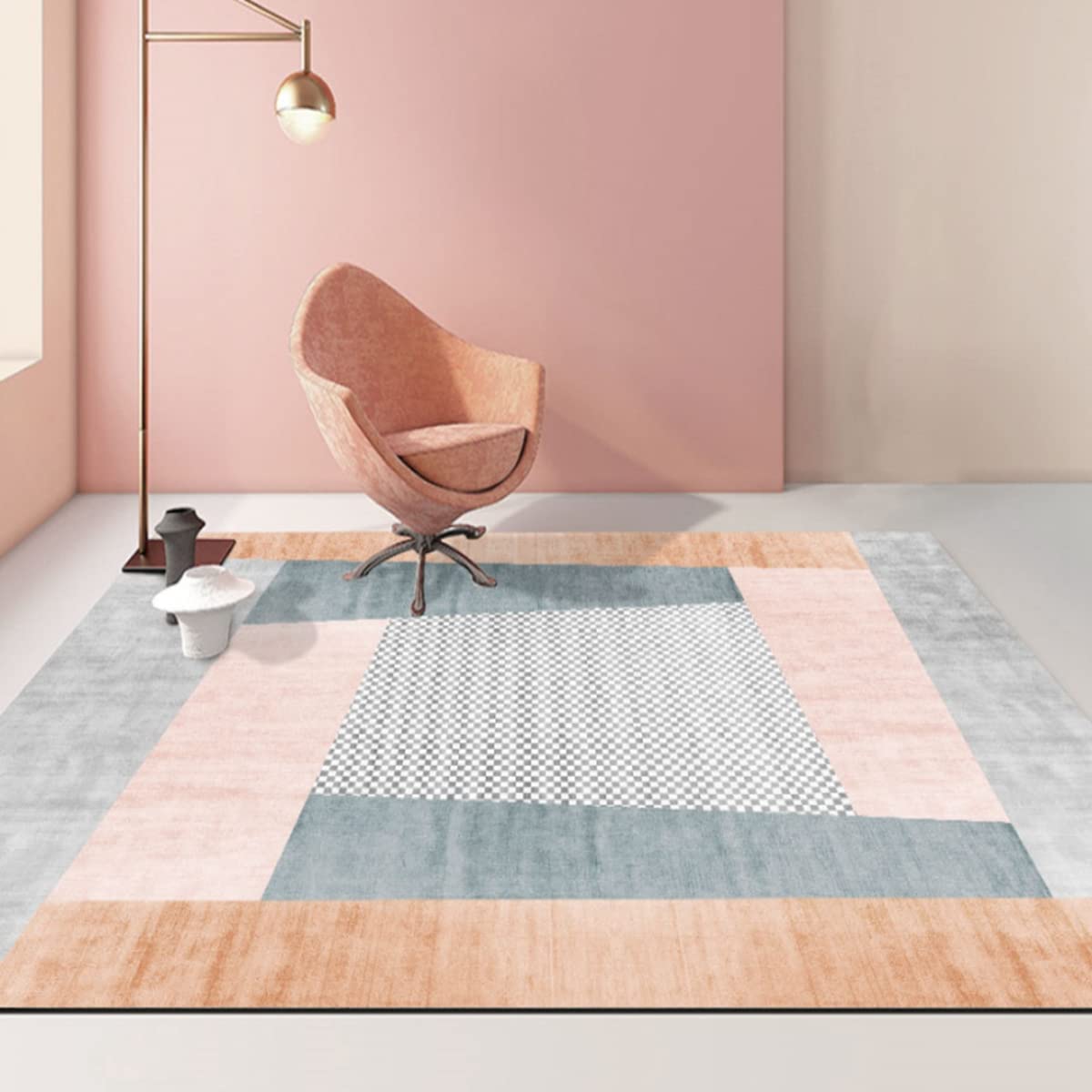 「Tuokus」カーペット かわいい ラグ おしゃれ 洗える ラグマット リントフリー 北欧 じゅうたん 3畳4畳5畳6畳 防ダニ センターカーペット 抗菌 消臭 シャギーラグ 滑り止め付き 長方形 夏秋冬