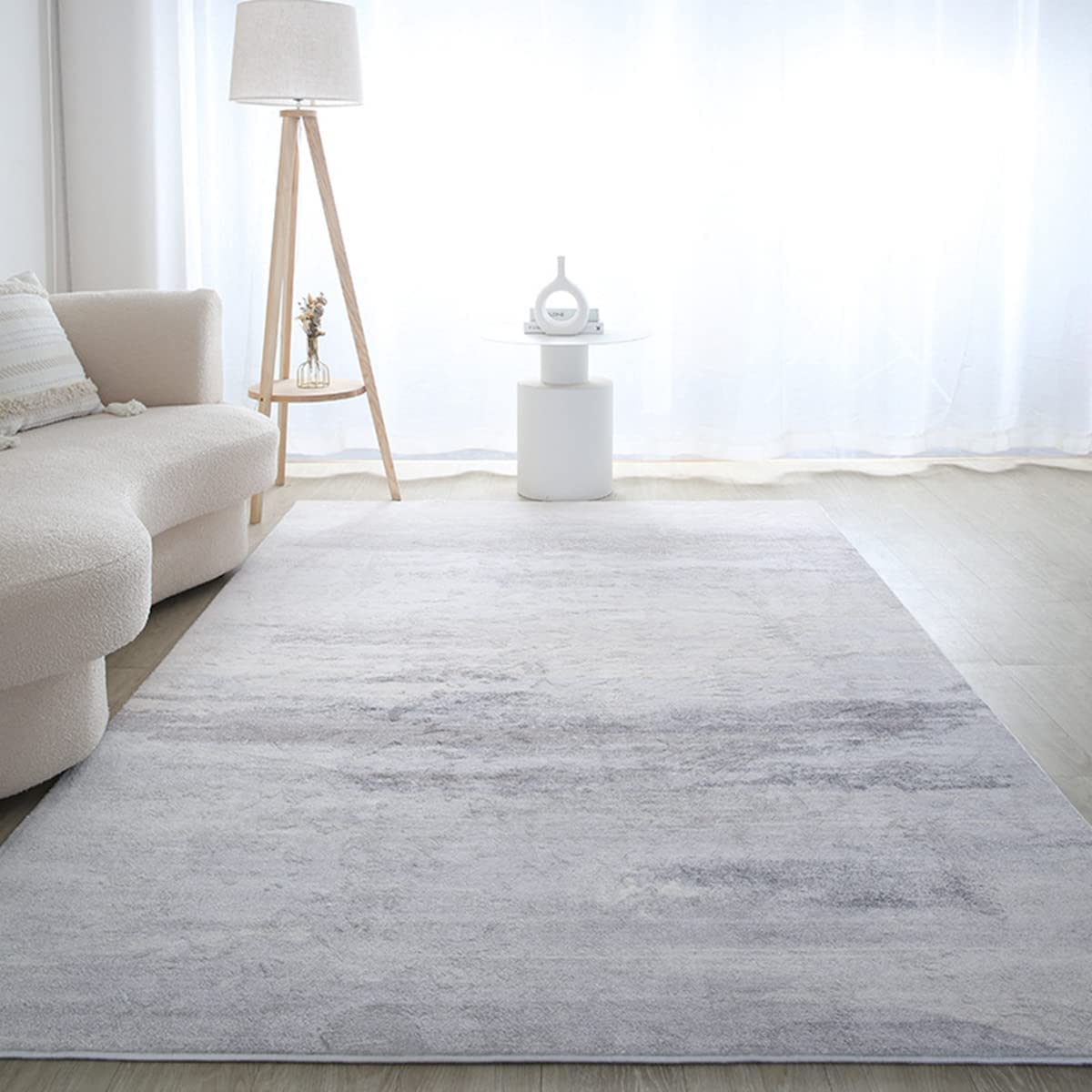 「Tuokus」ラグ カーペット シャギーラグ 洗える ふわふわ 絨毯 厚手 ラグマット 3畳4畳5畳6畳 ホットカーペット&床暖房で使用可能 洗える 模造カシミアラグ 消臭 厚い滑り止め付き サラサラ Fj-119 120*160cm