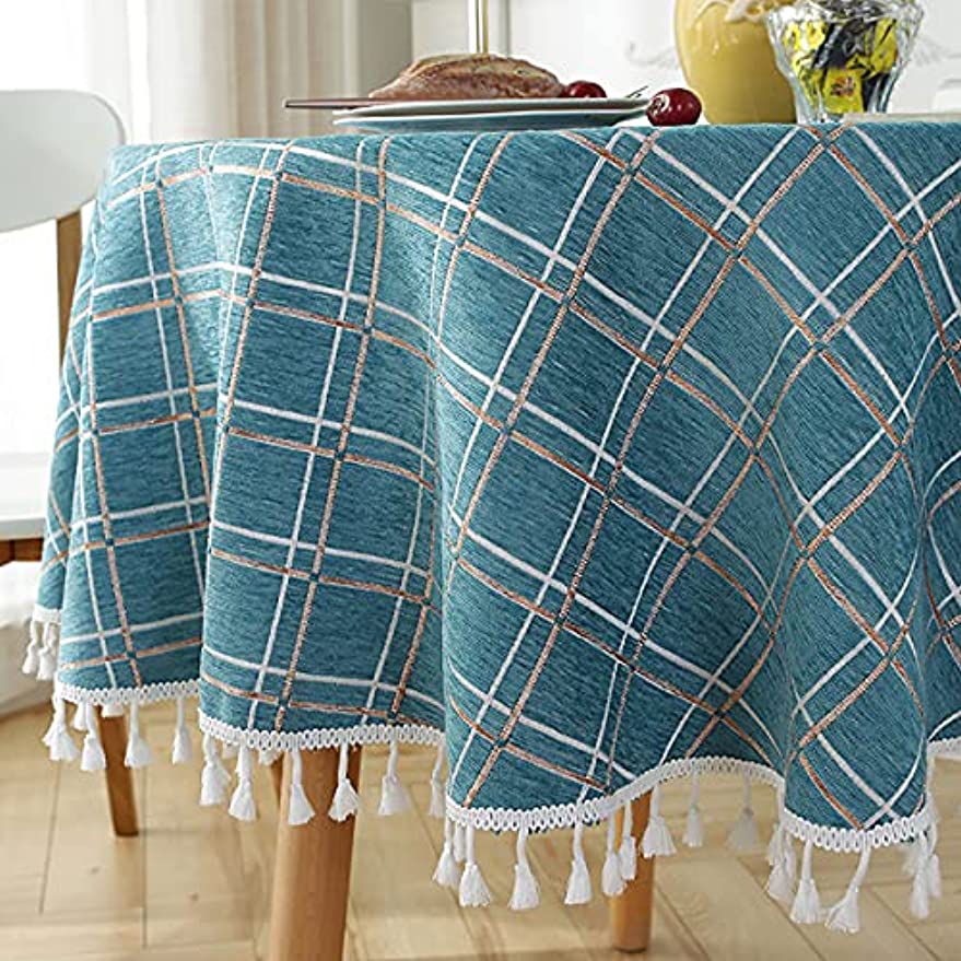 「Tuokus」テーブルクロス テーブルマット 円形 テーブルカバー おしゃれ 食卓カバー 汚れ防止ティーテーブル ダイニングテーブル 北欧 撥水加工 140cm