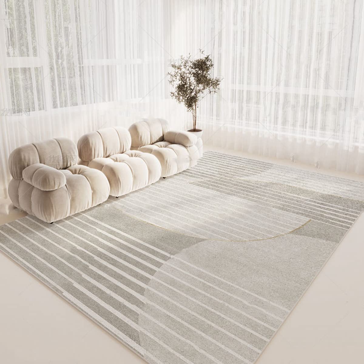 ラグ カーペット シャギーラグ 洗える ふわふわ 絨毯 厚手 ラグマット 3畳4畳5畳6畳 ホットカーペット&床暖房で使用可能 淡色系 洗える 模造カシミアラグ 消臭 厚い滑り止め付き サラサラ FJ-83