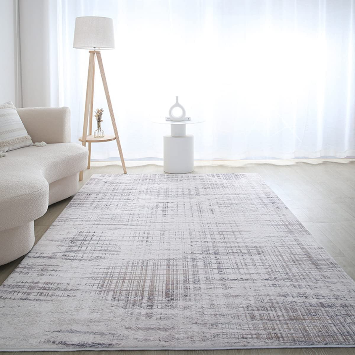 「Tuokus」ラグ カーペット シャギーラグ 洗える ふわふわ 絨毯 厚手 ラグマット 3畳4畳5畳6畳 ホットカーペット&床暖房で使用可能 洗える 模造カシミアラグ 消臭 厚い滑り止め付き サラサラ Fj-119 120*160cm