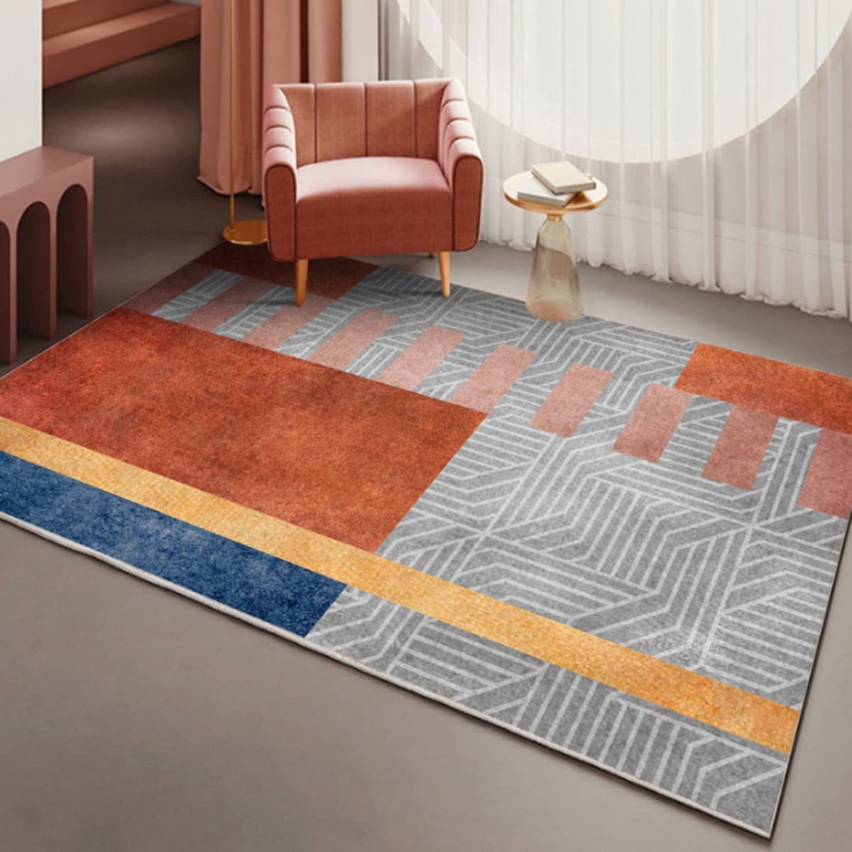 「Tuokus」カーペット かわいい ラグ おしゃれ 洗える ラグマット リントフリー 北欧 じゅうたん 3畳4畳5畳6畳 防ダニ センターカーペット 抗菌 消臭 シャギーラグ 滑り止め付き 長方形 夏秋冬