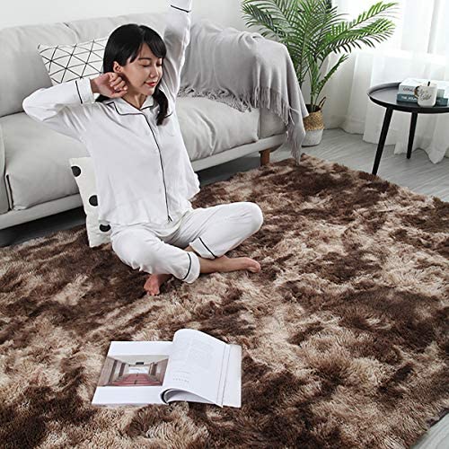 「Tuokus」カーペット ラグマット 洗える 絨毯(ダークグレー 140*200cm約1.7畳)5畳6畳7畳 長方形 洗える シャギーラグ 絨毯 滑り止め 洗濯可能カーペット おしゃれ