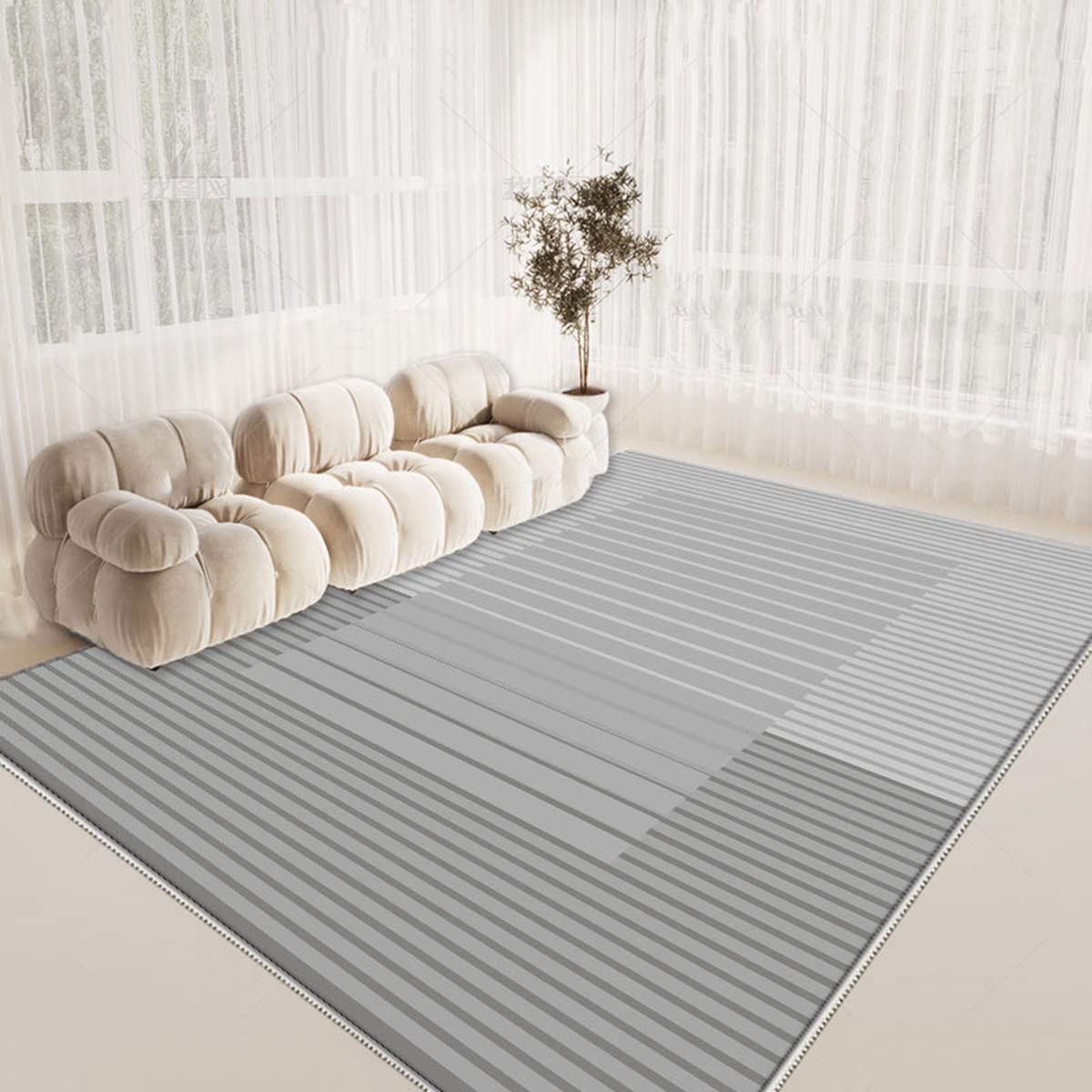 ラグ カーペット シャギーラグ 洗える ふわふわ 絨毯 厚手 ラグマット 3畳4畳5畳6畳 ホットカーペット&床暖房で使用可能 淡色系 洗える 模造カシミアラグ 消臭 厚い滑り止め付き サラサラ FJ-83