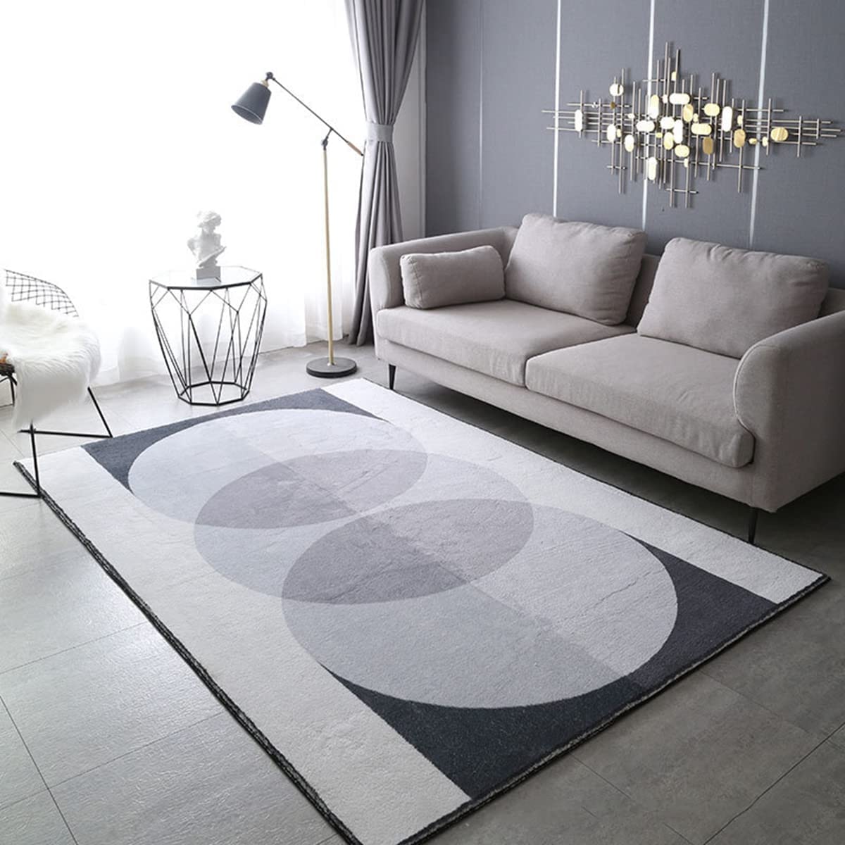 「Tuokus」 イミテーションカシミア 絨毯 カーペット ラグ じゅうたん 洗える ラグマット 3畳4畳5畳6畳 防ダニ センターカーペット かわいい 抗菌 消臭 シャギーラグ 滑り止め付き ふわふわ サラサラ 長方形 夏秋冬 140*200cm