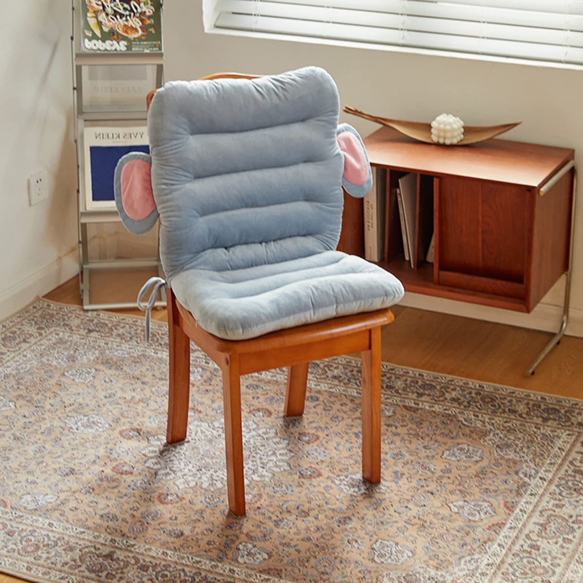 「Tuokus」クッション 背もたれクッション 一体型クッション 座布団 椅子 おしゃれ 厚め 長時間座っても疲れない かわいい 柔らかい 通気性 ppコットン お尻が痛くならない 腰が痛くならない 小動物 45*100cm