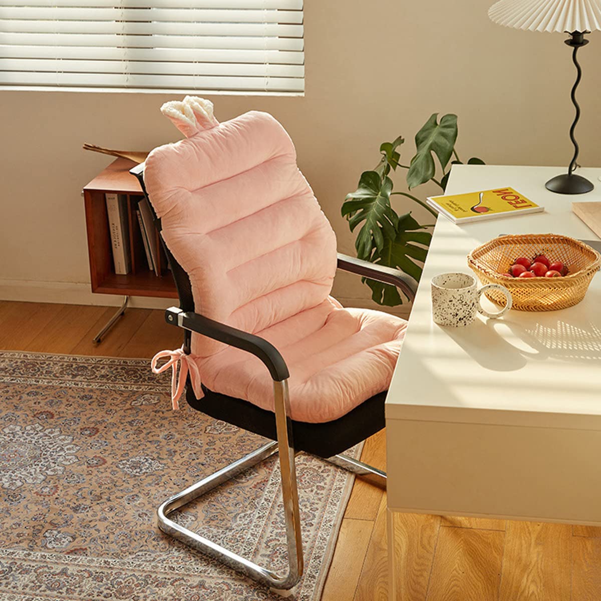 「Tuokus」クッション 背もたれクッション 一体型クッション 座布団 椅子 おしゃれ 厚め 長時間座っても疲れない かわいい 柔らかい 通気性 ppコットン お尻が痛くならない 腰が痛くならない 小動物 45*100cm