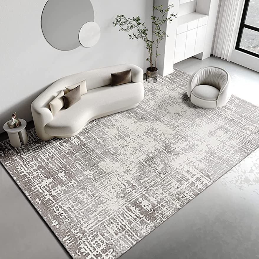 「Tuokus」カーペット おしゃれ リントフリー ラグ じゅうたん わびさび かわいい 洗える ラグマット 3畳4畳5畳6畳 防ダニ センターカーペット 抗菌 消臭 滑り止め付き オールシーズン対応 厚さ8mm