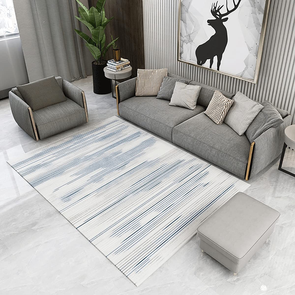 「Tuokus」カーペット ラグ フランネルラグ 洗える アブストラクト 4畳5畳6畳7畳 北欧 欧米風 長方形 北欧スタイル 防ダニ 抗菌 消臭 シャギーラグ 滑り止め 洗濯可能カーペット おしゃれ 160*200cm