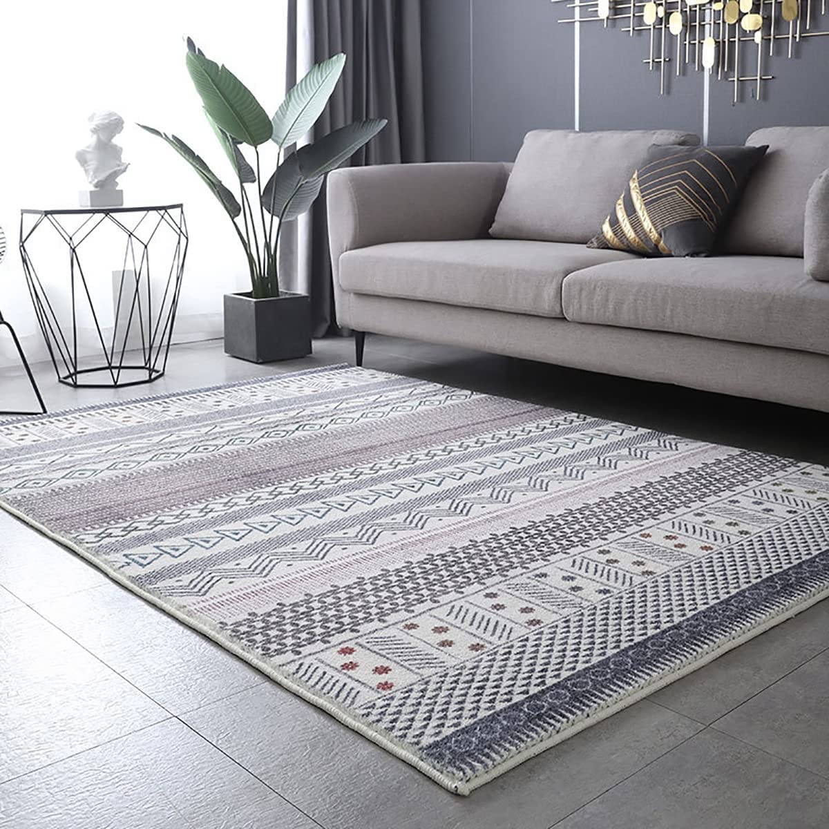 「Tuokus」 イミテーションカシミア カーペット ラグ じゅうたん 洗える ラグマット 3畳4畳5畳6畳 防ダニ センターカーペット かわいい 抗菌 消臭 シャギーラグ 絨毯 滑り止め付き ふわふわ サラサラ 長方形 夏秋冬 200*300cm