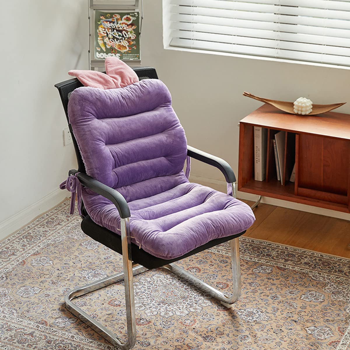 「Tuokus」クッション 背もたれクッション 一体型クッション 座布団 椅子 おしゃれ 厚め 長時間座っても疲れない かわいい 柔らかい 通気性 ppコットン お尻が痛くならない 腰が痛くならない 小動物 45*100cm