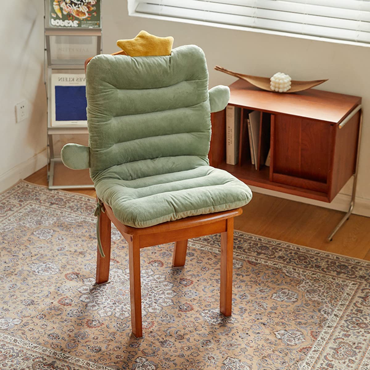 「Tuokus」クッション 背もたれクッション 一体型クッション 座布団 椅子 おしゃれ 厚め 長時間座っても疲れない かわいい 柔らかい 通気性 ppコットン お尻が痛くならない 腰が痛くならない 小動物 45*100cm