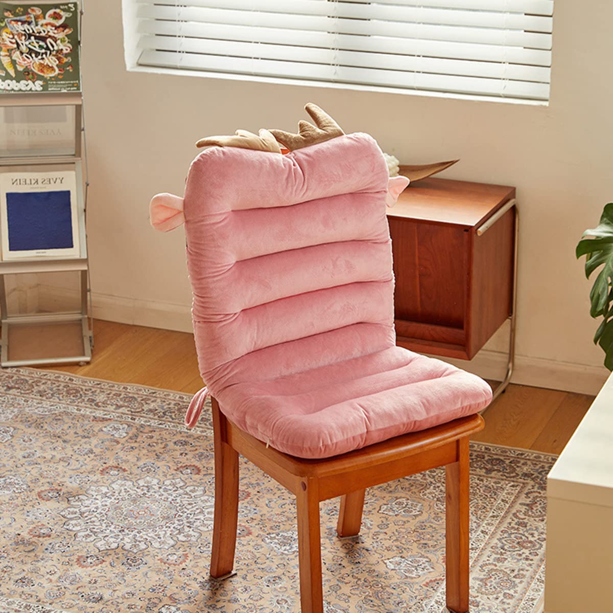 「Tuokus」クッション 背もたれクッション 一体型クッション 座布団 椅子 おしゃれ 厚め 長時間座っても疲れない かわいい 柔らかい 通気性 ppコットン お尻が痛くならない 腰が痛くならない 小動物 45*100cm