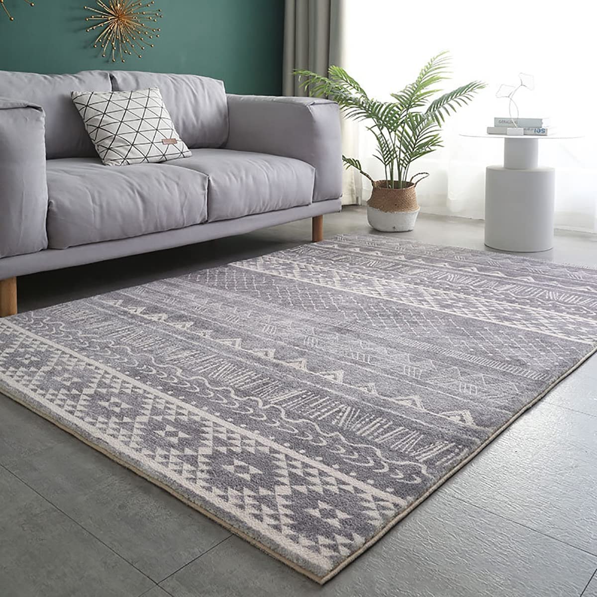 「Tuokus」 イミテーションカシミア カーペット ラグ じゅうたん 洗える ラグマット 3畳4畳5畳6畳 防ダニ センターカーペット かわいい 抗菌 消臭 シャギーラグ 絨毯 滑り止め付き ふわふわ サラサラ 長方形 夏秋冬 200*300cm