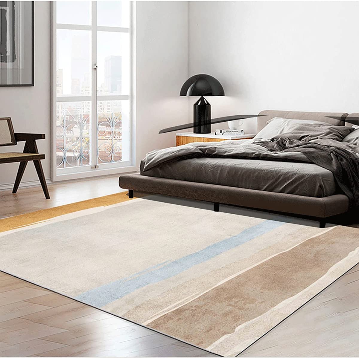 「Tuokus」カーペット ラグ フランネルラグ 洗える アブストラクト 4畳5畳6畳7畳 北欧 欧米風 長方形 北欧スタイル 防ダニ 抗菌 消臭 シャギーラグ 滑り止め 洗濯可能カーペット おしゃれ 160*200cm