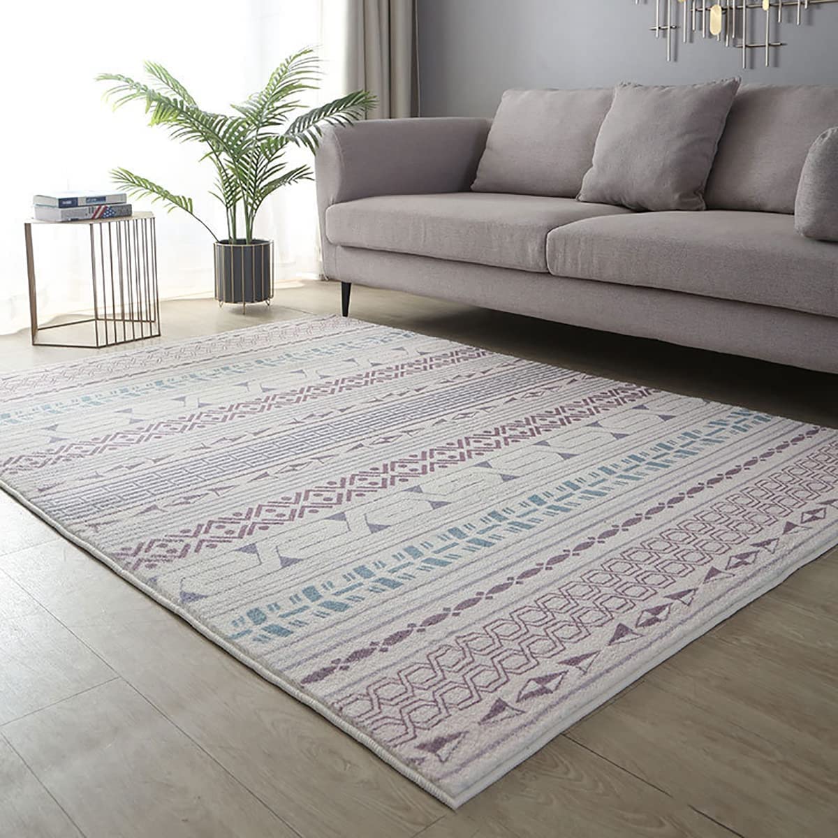 「Tuokus」 イミテーションカシミア カーペット ラグ じゅうたん 洗える ラグマット 3畳4畳5畳6畳 防ダニ センターカーペット かわいい 抗菌 消臭 シャギーラグ 絨毯 滑り止め付き ふわふわ サラサラ 長方形 夏秋冬 200*300cm