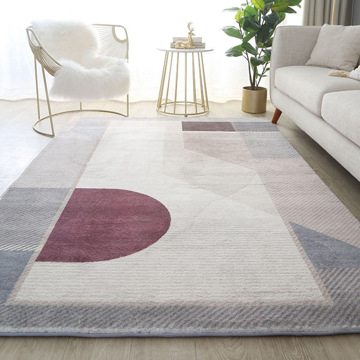 「Tuokus」カーペット ラグマット ラグ 滑り止め付き 模造カシミヤ センターカーペット3畳 4畳 5畳 6畳 絨毯 抗菌防臭 防ダニ 床暖房対応 シャギーラグ 絨毯 滑り止め付き ふわふわ サラサラ 長方形 OFYR01