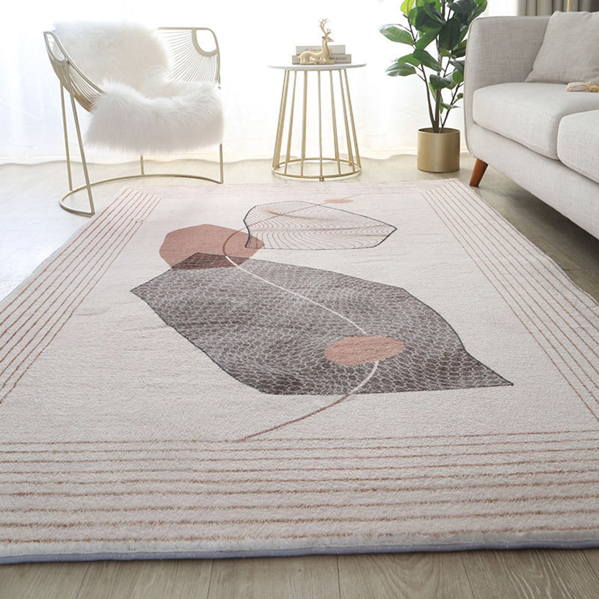 「Tuokus」カーペット ラグマット ラグ 滑り止め付き 模造カシミヤ センターカーペット3畳 4畳 5畳 6畳 絨毯 抗菌防臭 防ダニ 床暖房対応 シャギーラグ 絨毯 滑り止め付き ふわふわ サラサラ 長方形 OFYR01