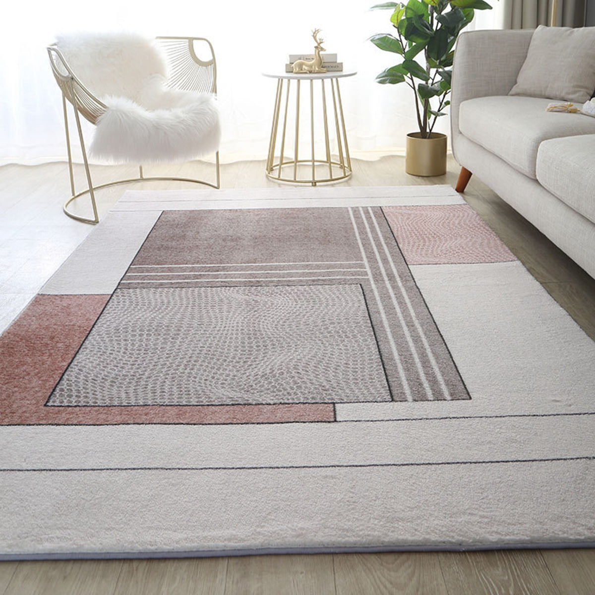 「Tuokus」カーペット ラグマット ラグ 滑り止め付き 模造カシミヤ センターカーペット3畳 4畳 5畳 6畳 絨毯 抗菌防臭 防ダニ 床暖房対応 シャギーラグ 絨毯 滑り止め付き ふわふわ サラサラ 長方形 OFYR01