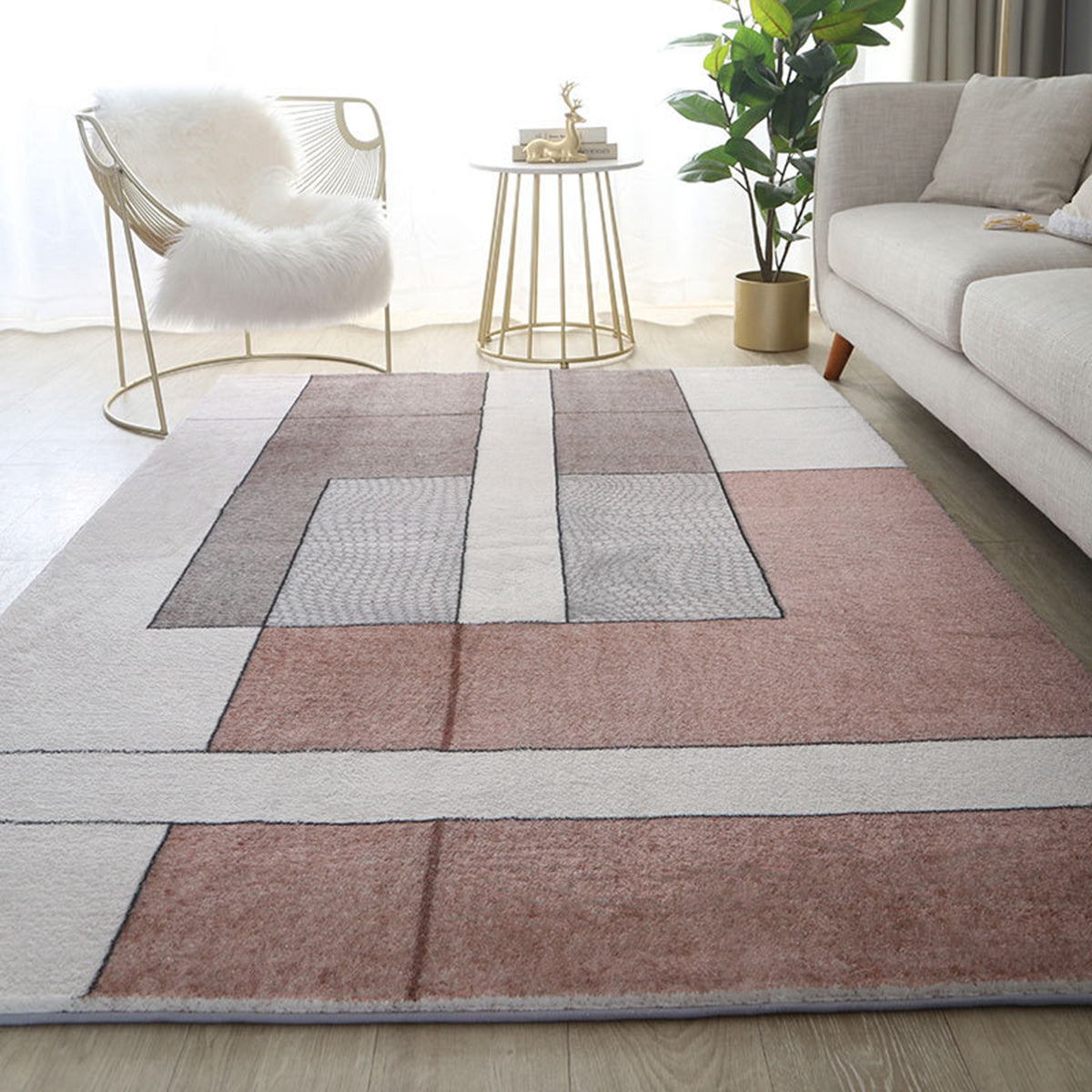 「Tuokus」カーペット ラグマット ラグ 滑り止め付き 模造カシミヤ センターカーペット3畳 4畳 5畳 6畳 絨毯 抗菌防臭 防ダニ 床暖房対応 シャギーラグ 絨毯 滑り止め付き ふわふわ サラサラ 長方形 OFYR01