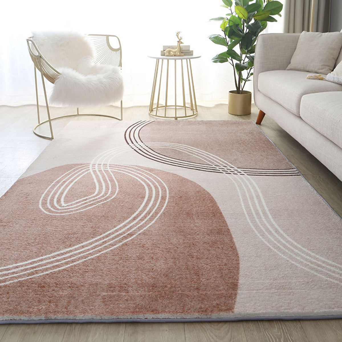 「Tuokus」カーペット ラグマット ラグ 滑り止め付き 模造カシミヤ センターカーペット3畳 4畳 5畳 6畳 絨毯 抗菌防臭 防ダニ 床暖房対応 シャギーラグ 絨毯 滑り止め付き ふわふわ サラサラ 長方形 OFYR01