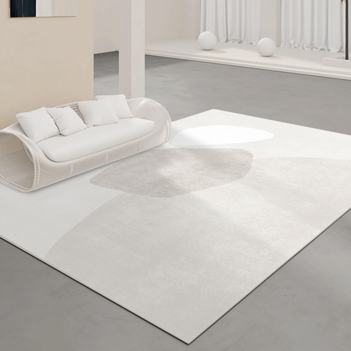 「Tuokus」ラグ カーペット 160×120cm ラグマット シャギーラグ 洗える ふわふわ 絨毯 厚手 3畳4畳5畳6畳 ホットカーペット&床暖房で使用可能 洗濯可 模造カシミアラグ 消臭 厚い滑り止め付き サラサラ イミテーションカシミア 模造カシミア TFYRj-298