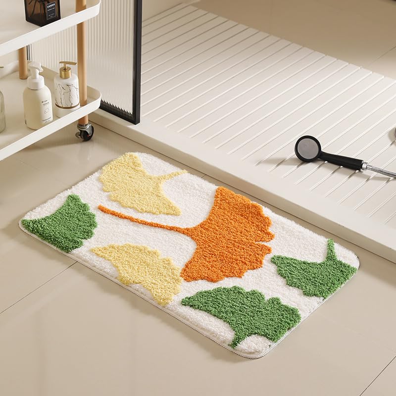 バスマット 60×40cm お風呂マット 速乾 洗える 抗菌防臭 大判 ソフト おしゃれ マイクロファイバー タオル地 安い 厚手 ORYSD42B