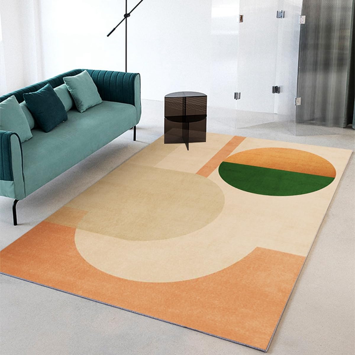 Frisence カーペット 120×160cm 洗える ラグ 滑り止め付き 防音・防寒・床暖房対応 ラグマット 折りたたみ コンパクト収納可能 おしゃれ ふわふわ 北欧風 リビング 寝室 子供部屋用 FRIDT63B