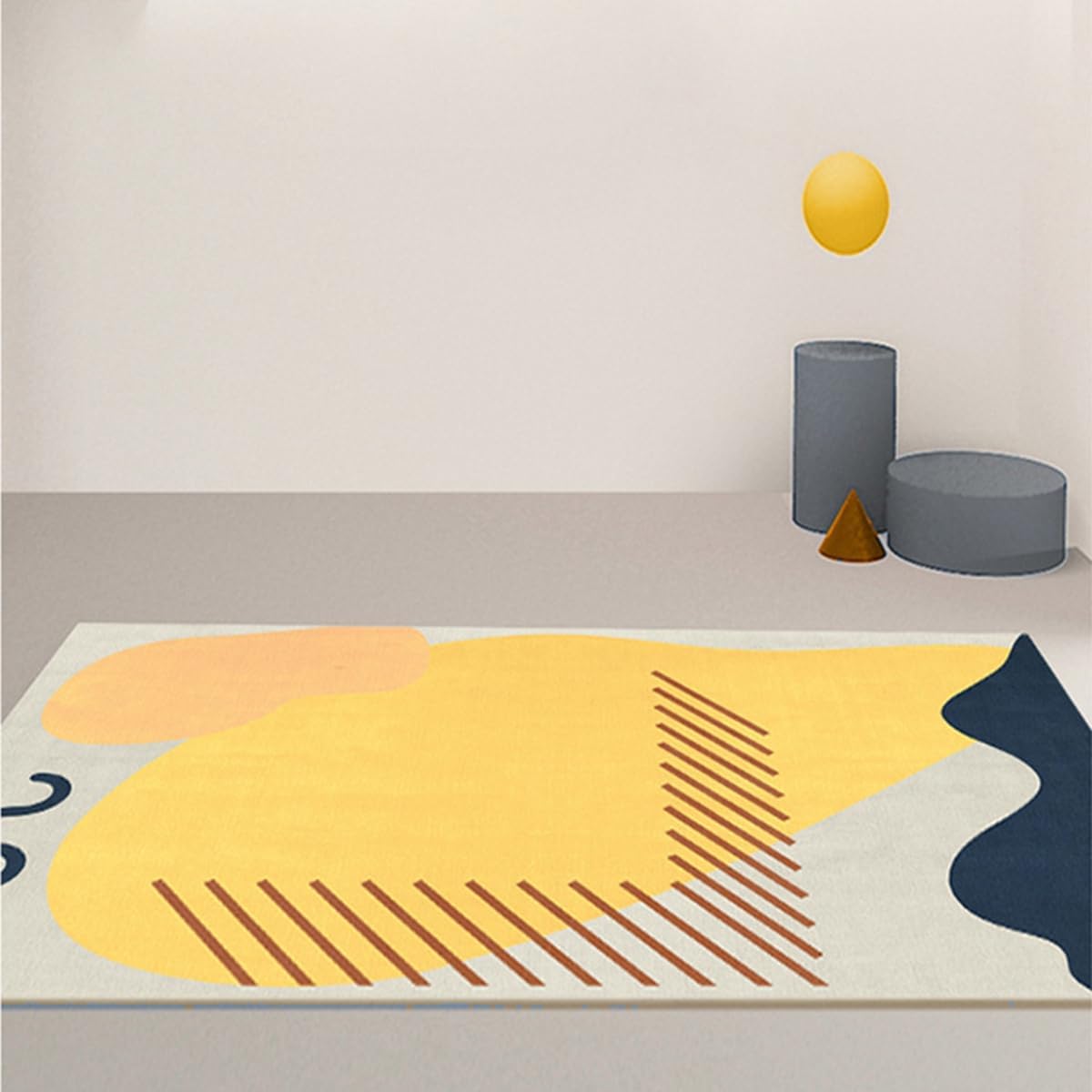 Frisence カーペット 120×160cm 洗える ラグ 滑り止め付き 防音・防寒・床暖房対応 ラグマット 折りたたみ コンパクト収納可能 おしゃれ ふわふわ 北欧風 リビング 寝室 子供部屋用 FRIDT68A