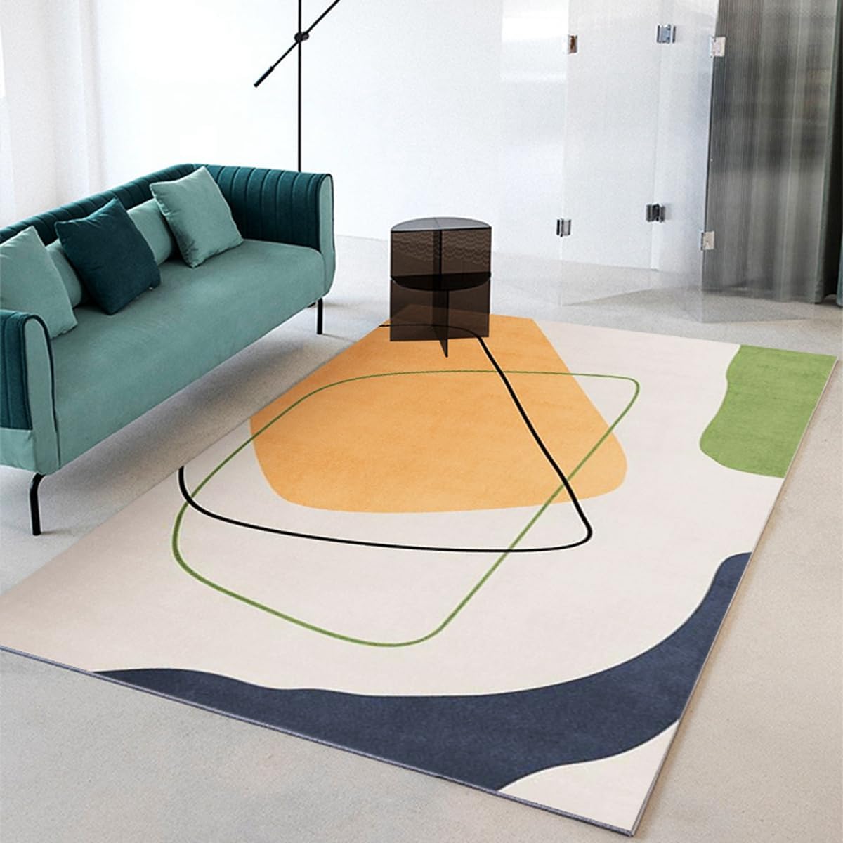 Frisence カーペット 120×160cm 洗える ラグ 滑り止め付き 防音・防寒・床暖房対応 ラグマット 折りたたみ コンパクト収納可能 おしゃれ ふわふわ 北欧風 リビング 寝室 子供部屋用 FRIDT63A