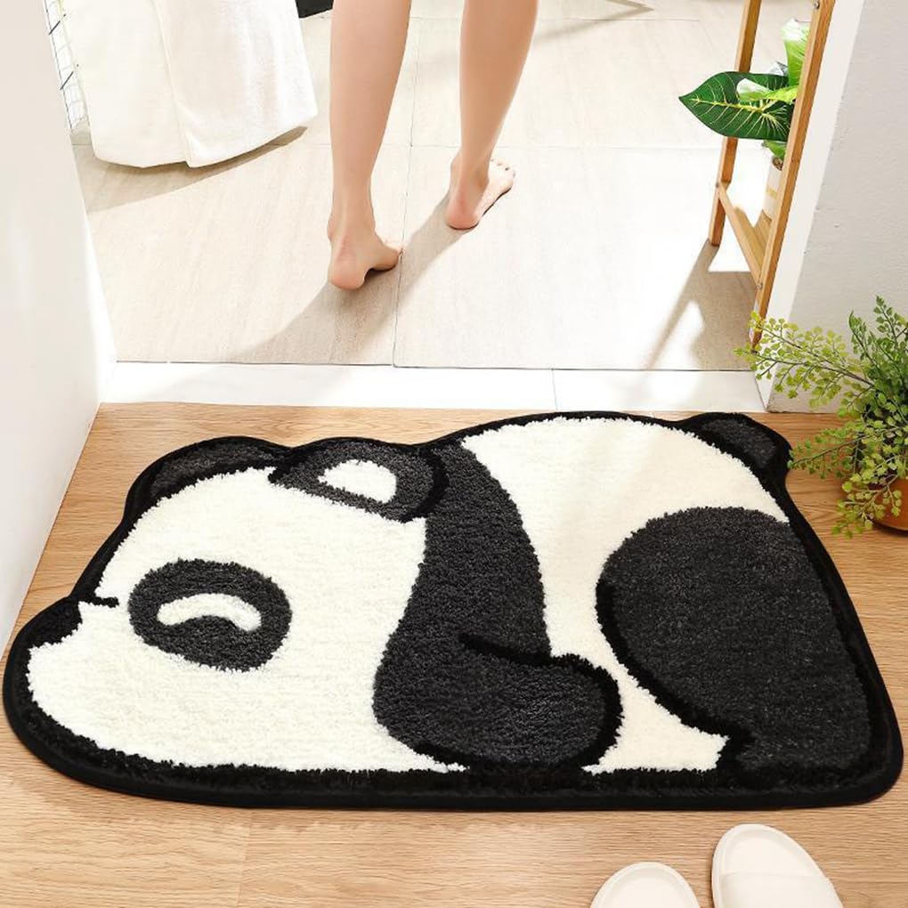 バスマット 40×60cm 吸水速乾 ふわふわ マイクロファイバー 滑り止め付き 抗菌防臭 厚手 洗濯機対応 乾きやすい お風呂マット 脱衣所 洗面所用 おしゃれ 北欧風 ORYSD63