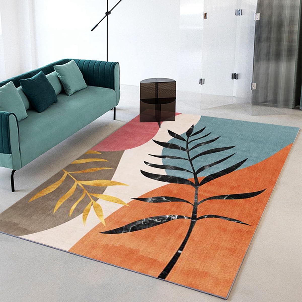 Frisence カーペット 120×160cm 洗える ラグ 滑り止め付き 防音・防寒・床暖房対応 ラグマット 折りたたみ コンパクト収納可能 おしゃれ ふわふわ 北欧風 リビング 寝室 子供部屋用 FRIDT63A