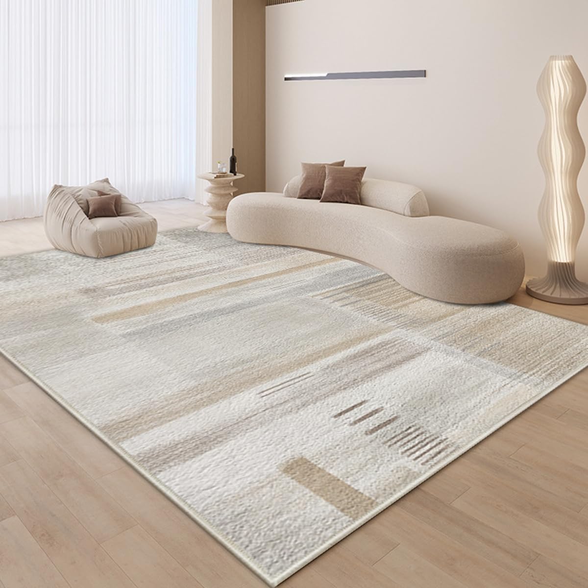 「Tuokus」カーペット ラグマット ラグ 滑り止め付き センターカーペット 模造カシミヤ 3畳4畳5畳6畳 厚み 長方形 絨毯 抗菌防臭 防ダニ 床暖房対応 シャギーラグ 絨毯 滑り止め付き ふわふわ サラサラ 長方形 カラフルパターン ORFYR135