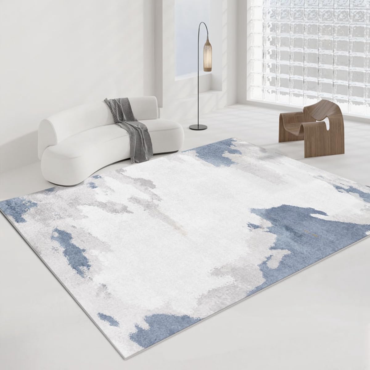 「Tuokus」ラグ カーペット 160×120cm ラグマット シャギーラグ 洗える ふわふわ 絨毯 厚手 3畳4畳5畳6畳 ホットカーペット&床暖房で使用可能 洗濯可 模造カシミアラグ 消臭 厚い滑り止め付き サラサラ イミテーションカシミア 模造カシミア TFYRj-299