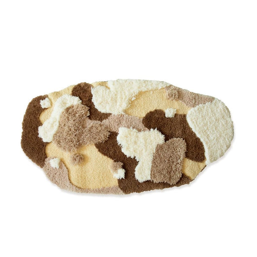 「Tuokus」モスラグ ラグマット100×50cm 苔風 立体デザイン 変形ラグ 北欧風 おしゃれ 厚手 植毛加工 ふわふわ 柔らかい 防滑TPR底 滑り止め付き 吸水 床保護 ベッドサイドラグ 玄関マット リビング 寝室用 洗える 小さめラグ ZHRDTjia02A
