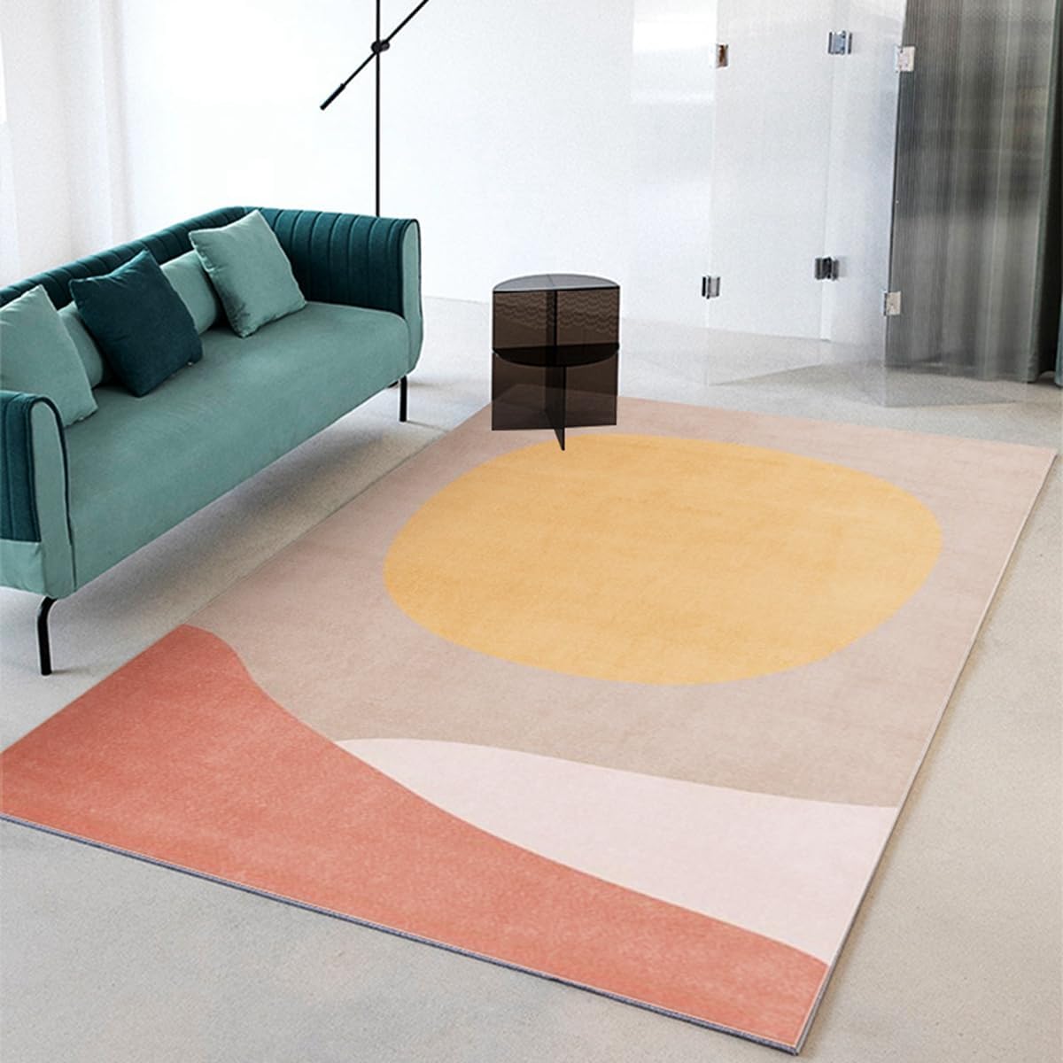 Frisence カーペット 120×160cm 洗える ラグ 滑り止め付き 防音・防寒・床暖房対応 ラグマット 折りたたみ コンパクト収納可能 おしゃれ ふわふわ 北欧風 リビング 寝室 子供部屋用 FRIDT63A