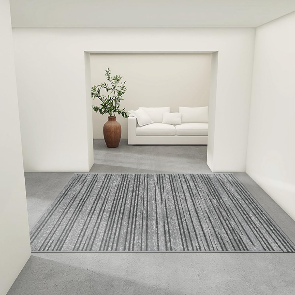 ラグ・カーペット Yu& ラグ ラグマット 約 185×185cm 正方形 エジプト製 ペルシャ 絨毯