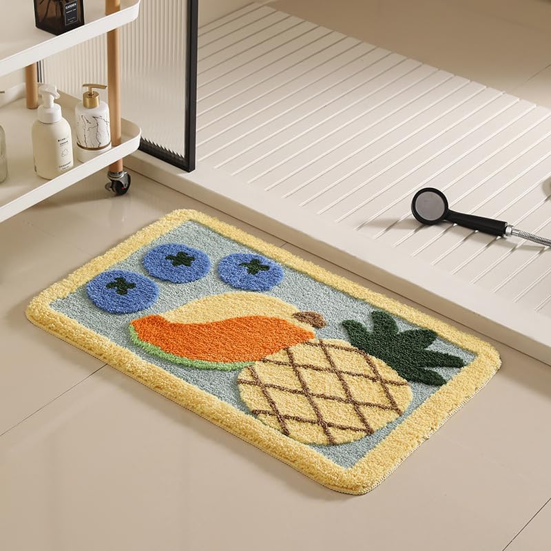 バスマット 60×40cm お風呂マット 速乾 洗える 抗菌防臭 大判 ソフト おしゃれ マイクロファイバー タオル地 安い 厚手 ORYSD42C