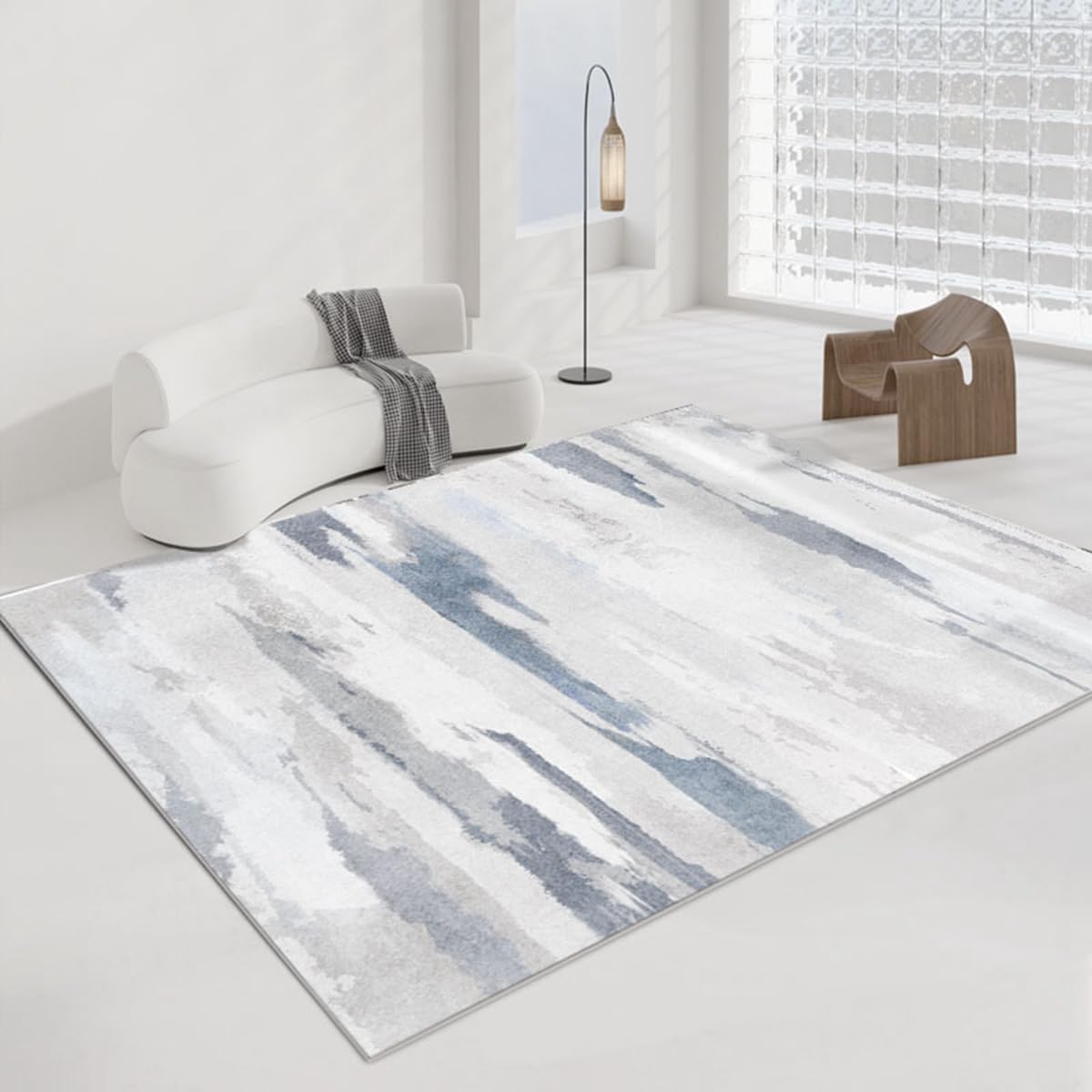 「Tuokus」ラグ カーペット 160×120cm ラグマット シャギーラグ 洗える ふわふわ 絨毯 厚手 3畳4畳5畳6畳 ホットカーペット&床暖房で使用可能 洗濯可 模造カシミアラグ 消臭 厚い滑り止め付き サラサラ イミテーションカシミア 模造カシミア TFYRj-299