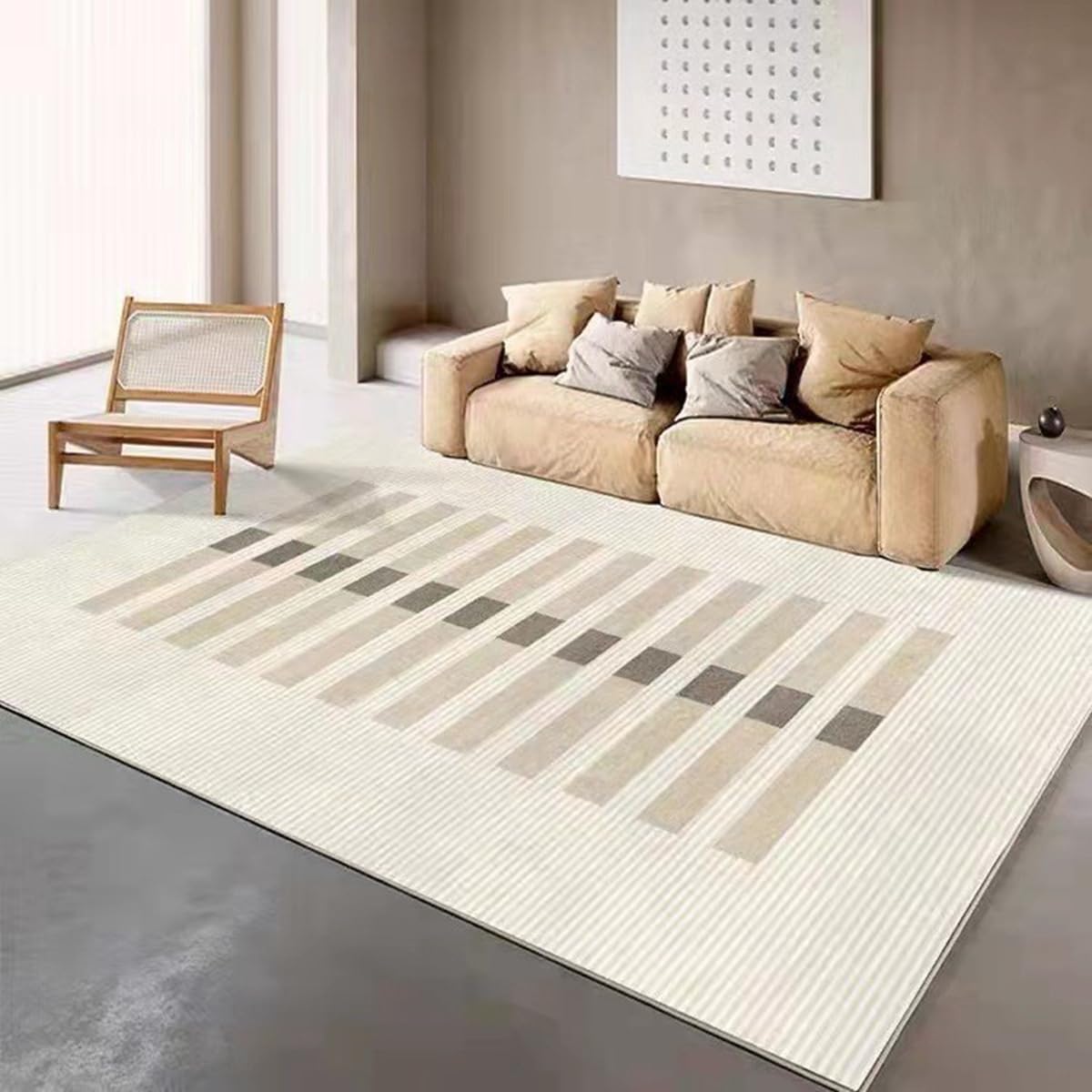 「Tuokus」ラグ カーペット 160*120cm ラグマット シャギーラグ 洗える ふわふわ 絨毯 厚手 3畳4畳5畳6畳 ホットカーペット&床暖房で使用可能 洗濯可 模造カシミアラグ 消臭 厚い滑り止め付き サラサラ イミテーションカシミア TFYRj-260