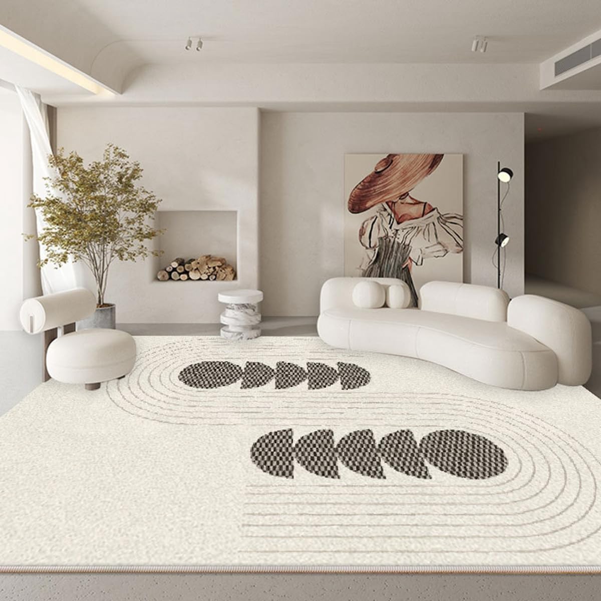 「Tuokus」ラグ カーペット 160×120cm ラグマット シャギーラグ 洗える ふわふわ 絨毯 厚手 3畳4畳5畳6畳 ホットカーペット&床暖房で使用可能 洗濯可 模造カシミアラグ 消臭 厚い滑り止め付き サラサラ イミテーションカシミア 模造カシミア TFYRj-303