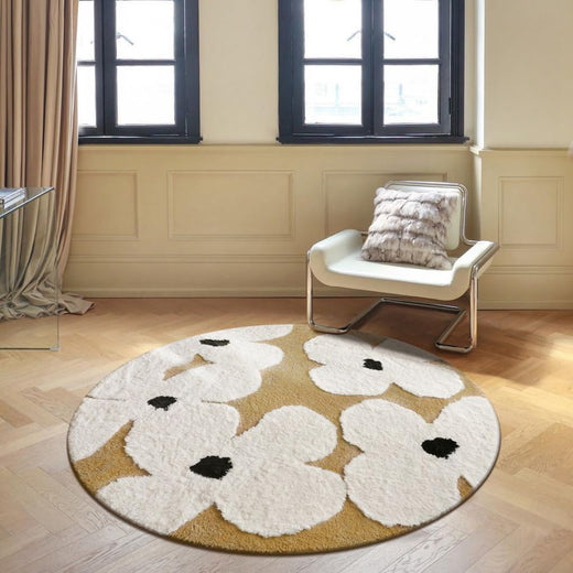 「Tuokus」モスラグ ラグマット60cm×60cm 苔風 立体デザイン 変形ラグ 北欧風 おしゃれ 厚手 植毛加工 ふわふわ 柔らかい 防滑TPR底 滑り止め付き 吸水 床保護 ベッドサイドラグ 玄関マット リビング 寝室用 洗える 小さめラグ ZHRDTjia18
