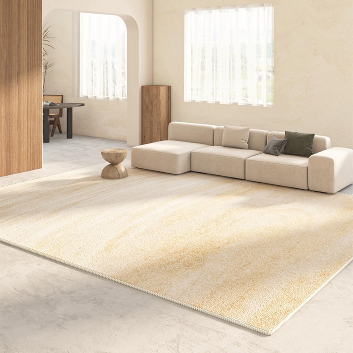 「Tuokus」ラグ カーペット 160×120cm ラグマット シャギーラグ 洗える ふわふわ 絨毯 厚手 3畳4畳5畳6畳 ホットカーペット&床暖房で使用可能 洗濯可 模造カシミアラグ 消臭 厚い滑り止め付き サラサラ イミテーションカシミア 模造カシミア TFYRj-295