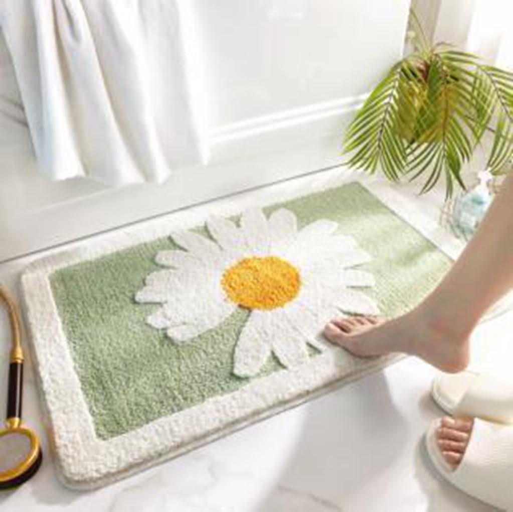 バスマット 40×60cm 吸水速乾 ふわふわ マイクロファイバー 滑り止め付き 抗菌防臭 厚手 洗濯機対応 乾きやすい お風呂マット 脱衣所 洗面所用 おしゃれ 北欧風 ORYSD46