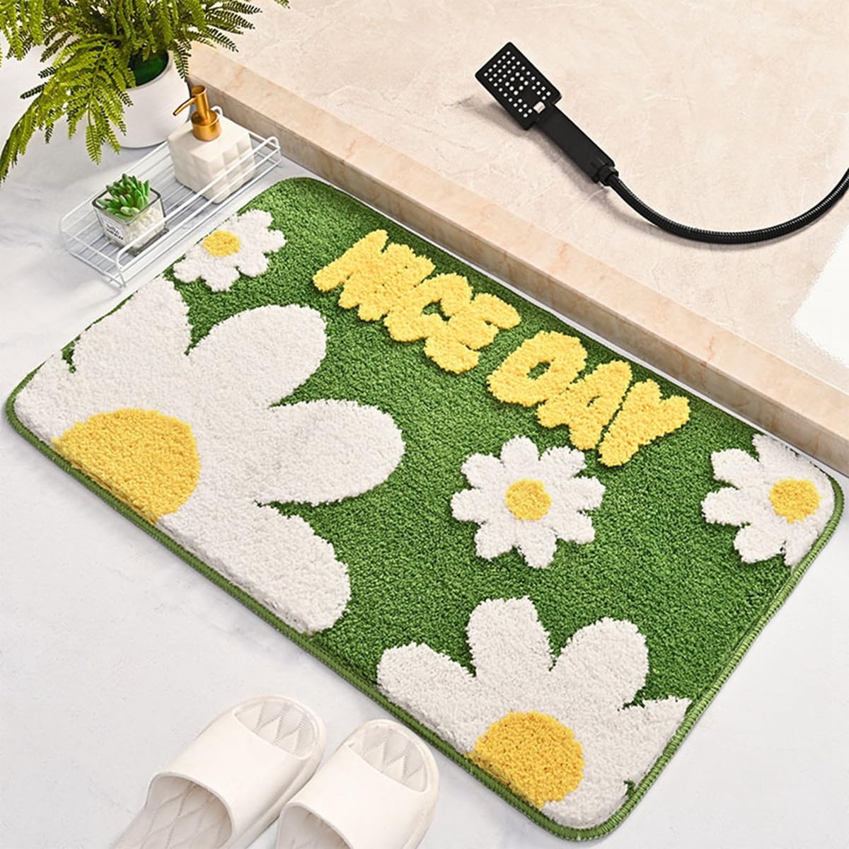 バスマット 60×40cm お風呂マット 速乾 洗える 抗菌防臭 大判 ソフト おしゃれ マイクロファイバー タオル地 安い 厚手 ORYSD17