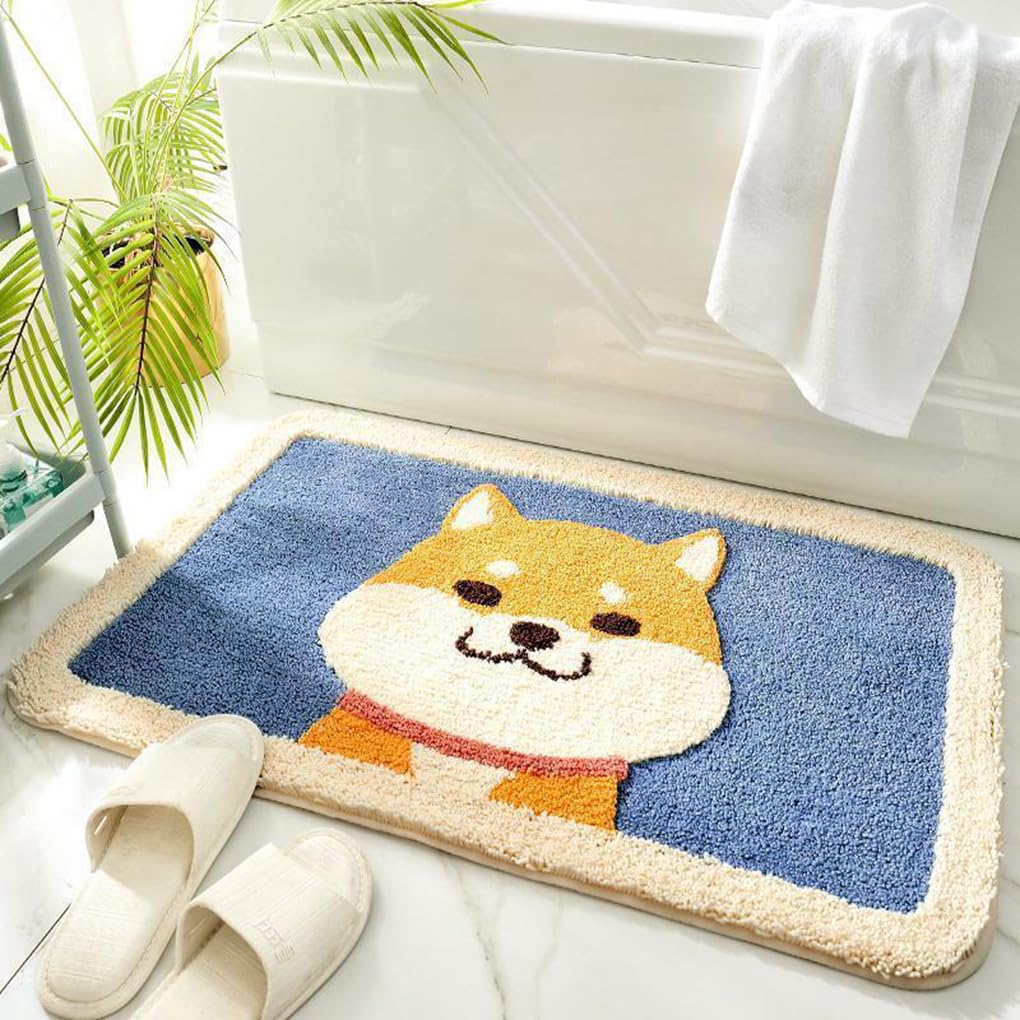バスマット 40×60cm 吸水速乾 ふわふわ マイクロファイバー 滑り止め付き 抗菌防臭 厚手 洗濯機対応 乾きやすい お風呂マット 脱衣所 洗面所用 おしゃれ 北欧風 ORYSD85