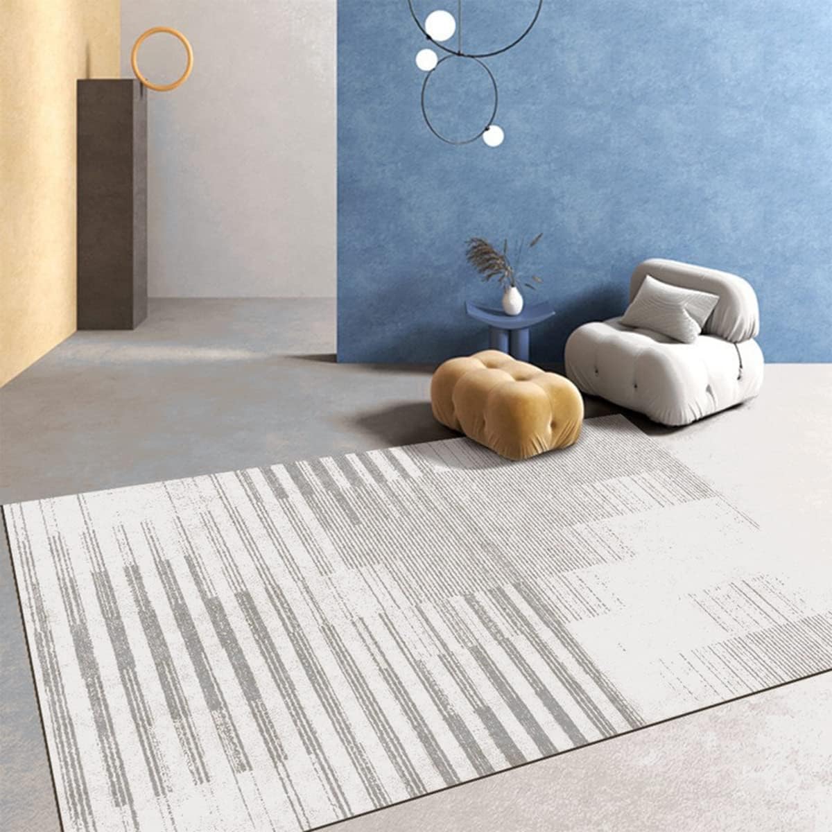 Frisence カーペット 120×160cm 洗える ラグ 滑り止め付き 防音・防寒・床暖房対応 ラグマット 折りたたみ コンパクト収納可能 おしゃれ ふわふわ 北欧風 リビング 寝室 子供部屋用 FRIDT70B