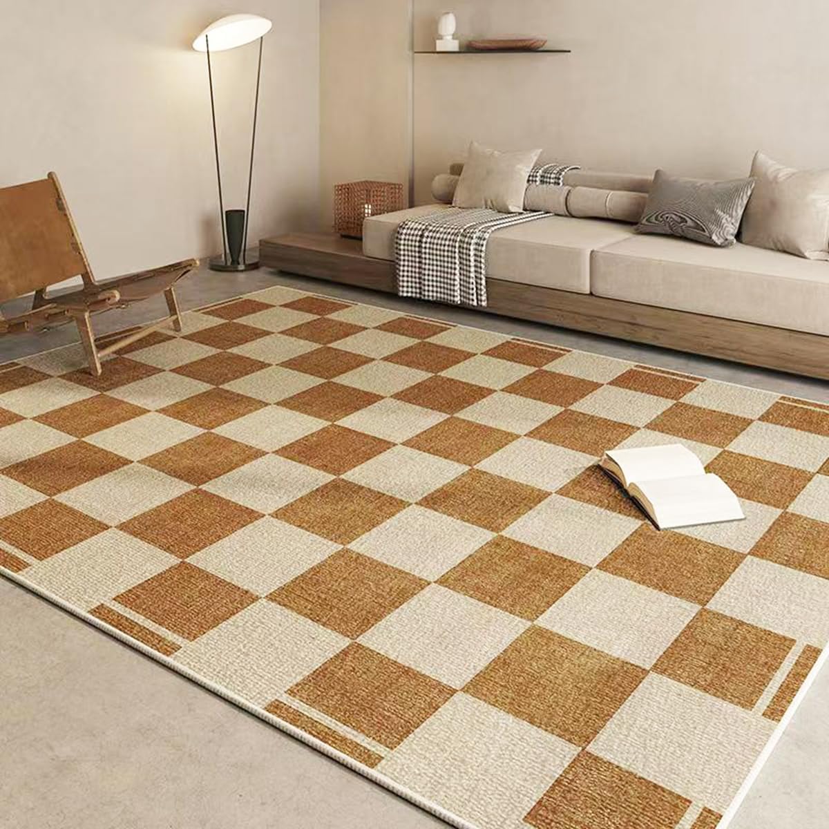 Frisence カーペット 120×160cm 洗える ラグ 滑り止め付き 防音・防寒・床暖房対応 ラグマット 折りたたみ コンパクト収納可能 おしゃれ ふわふわ 北欧風 リビング 寝室 子供部屋用 FRIDT72