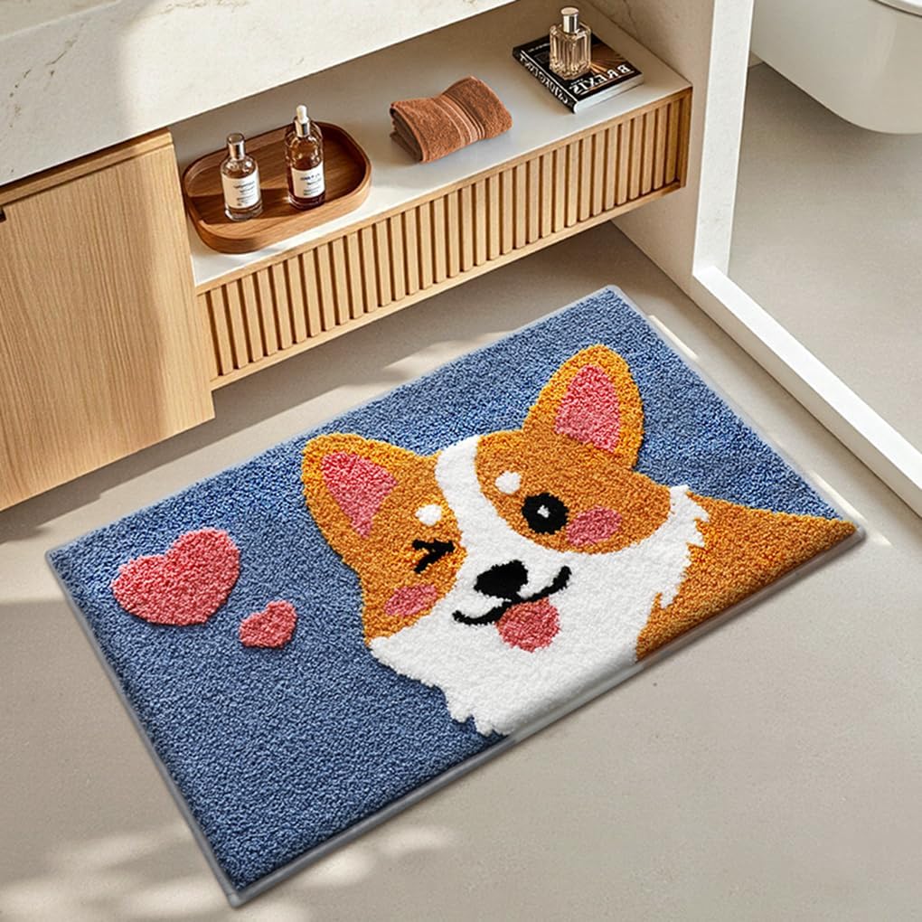バスマット 50×75cm 吸水速乾 ふわふわ マイクロファイバー 滑り止め付き 抗菌防臭 厚手 洗濯機対応 乾きやすい お風呂マット 脱衣所 洗面所用 おしゃれ 北欧風 ORYSD151